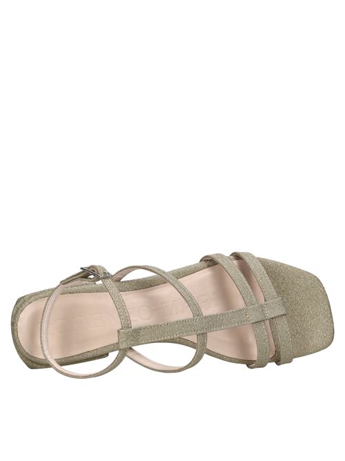 Sandali in tessuto microglitter LORENZO MARI | SAMU 03 MICROGLITTERPLATINO